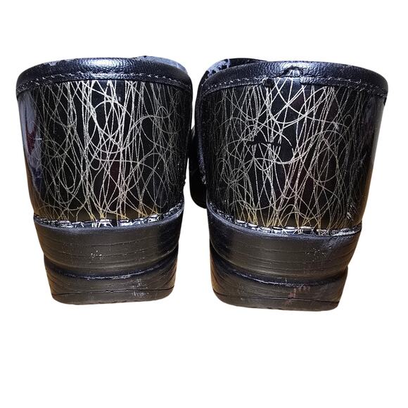 Dansko Black Gold Scribble Professional Comfort Clog Size 38 US Womens7.5 - Picture 5 of 8